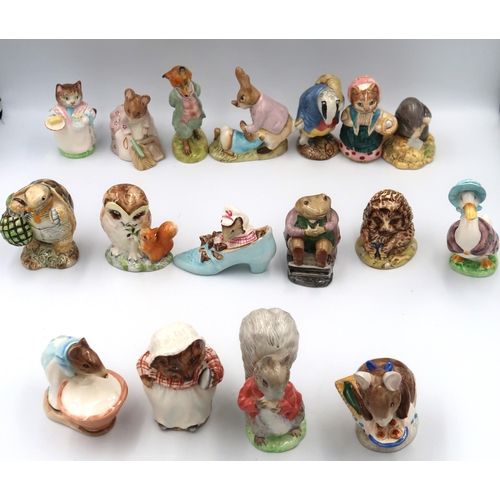 465 - Seventeen Beswick Beatrix Potter figures