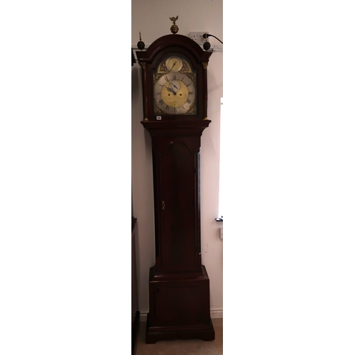 620 - An 8 day early 19th century longcase clock by Joseph Lamb of Southark, brass dial with seconds and s... 