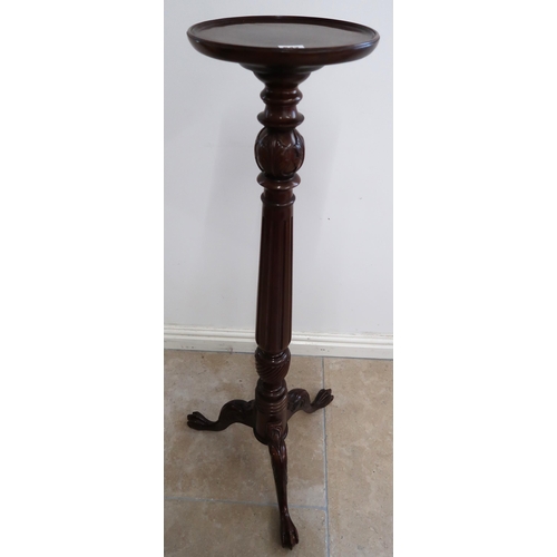 642 - A Victorian style mahogany plant stand, 110cm high