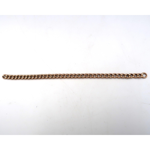 87 - 7.0 grams of 9ct stamped gold in the form of three broken chains.