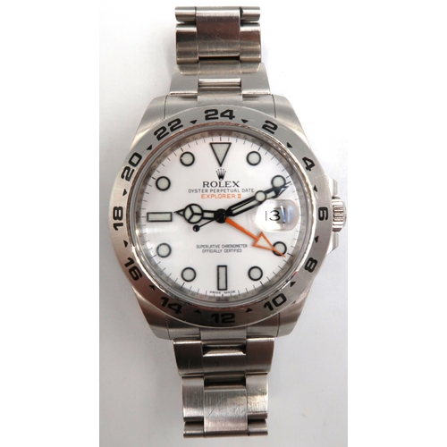 250 - A Rolex Explorer Polar model 216570 2012 serial number 75646239 with box and papers, card, extra lin... 