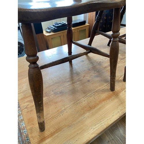 663 - A near set of six 19th Century rope back dining chairs