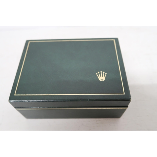 260 - A vintage green Rolex watch box