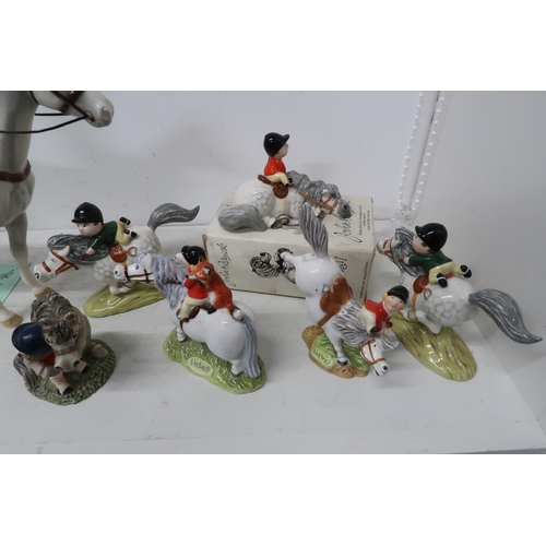 432 - A Selection of Beswick Ceramic Horses, items include Racehorse and Jockey Grey, Limited to 250, 29cm... 