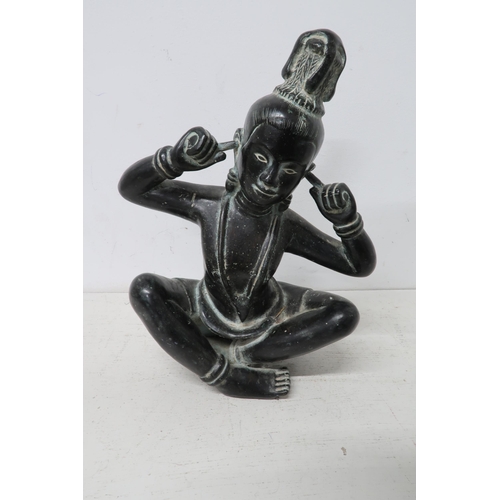 442 - A bronze finished figure of Pavatty, Buddha statue 28cm high, in good condition