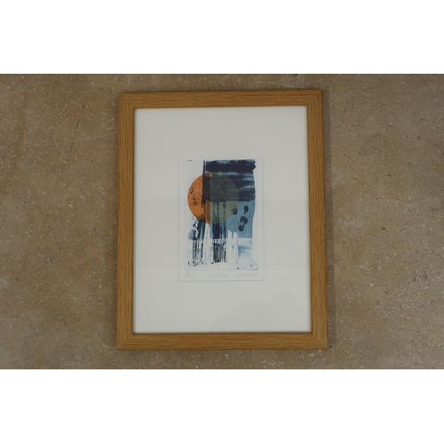 588 - A framed and glazed Limited Edition Aquatint James Hill - 11cm x 15cm - signed in pencil to margin 8... 