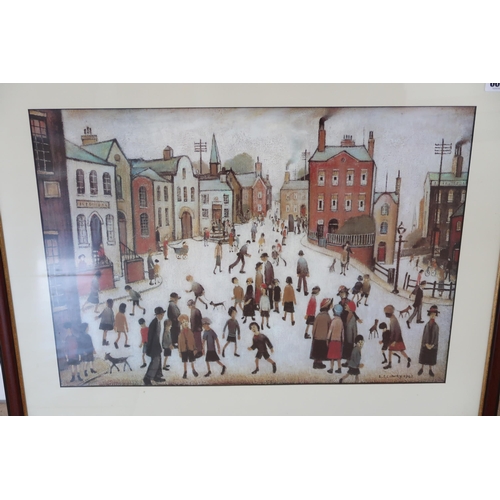 608 - A modern Lowry print - 60cm x 45cm