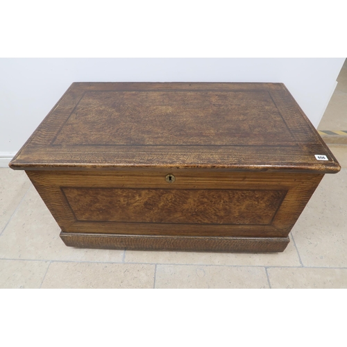 656 - A 19th century scumbles pine blanket/storage box - Width 96cm x Height 54cm x Depth 55cm