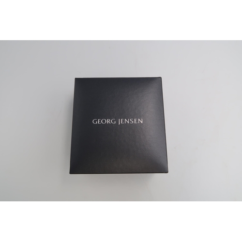 68 - A Georg Jensen hallmarked Silver modernist Brooch, Boxed as new.