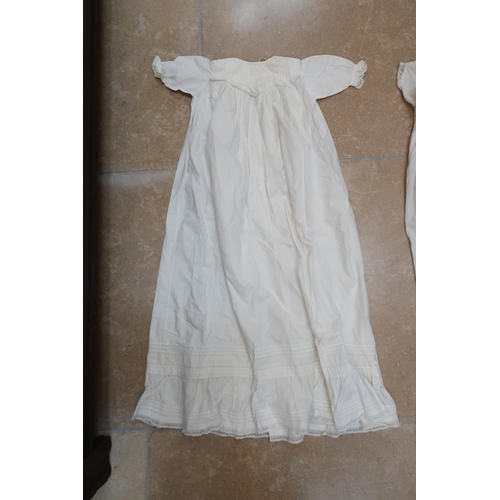 520 - A selection of eight children's Christening gowns, various sizes and designs