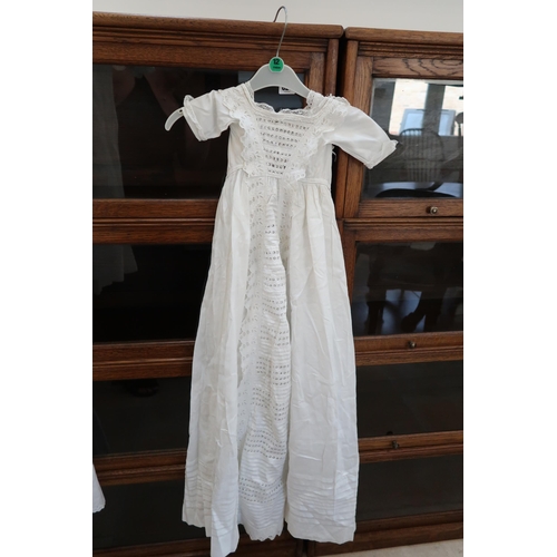 520 - A selection of eight children's Christening gowns, various sizes and designs