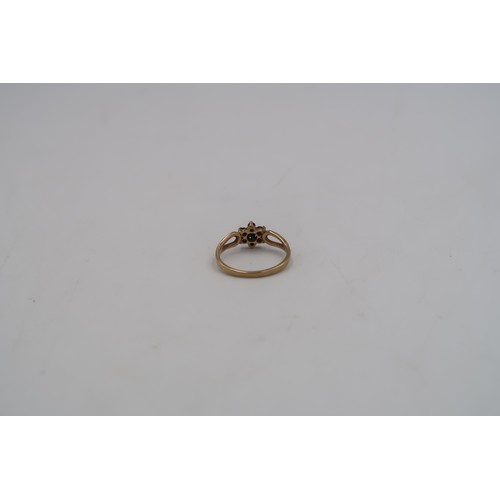 62 - Three 9ct gold dress rings sizes K, J, F/G - total weight approx 6.1 grams