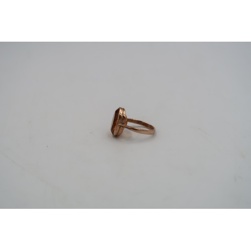 62 - Three 9ct gold dress rings sizes K, J, F/G - total weight approx 6.1 grams