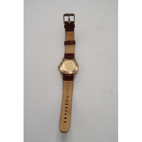 281 - An Omega 1968 solid 9ct gold automatic men's watch, ref 161.25418, working in saleroom and with box