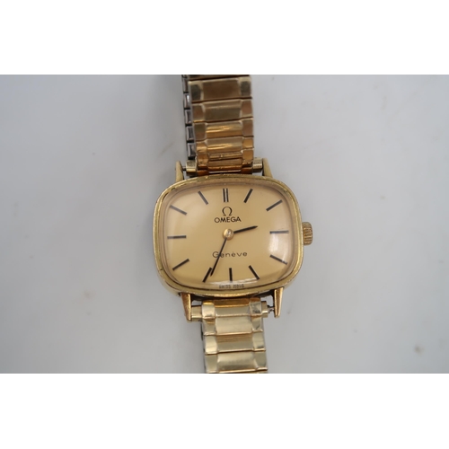 282 - An Omega ladies watch, ref 511.413 cal.625, working in saleroom and with Omega box