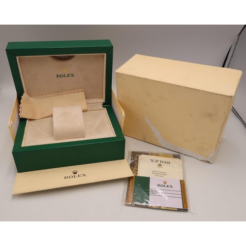 295 - A Rolex Watch box, with papers for Rolex Submariner inside, complete with interior, and exterior box... 