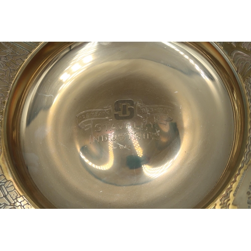 336 - A hallmarked silver circular dish, Garrard & Co. London 1988, 26cm x 4cm high, approx. 8.18 troy oz