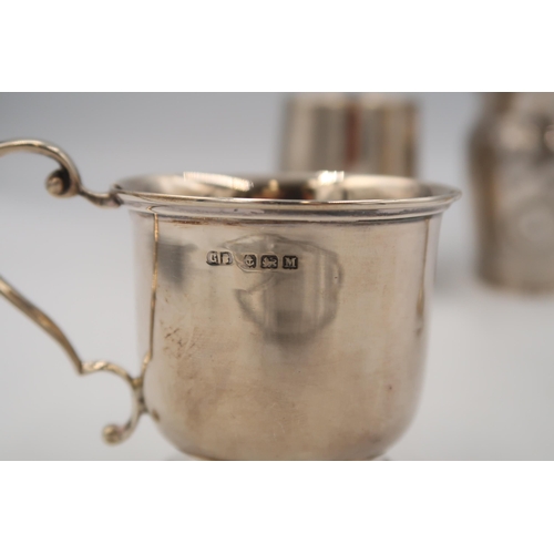 344 - Four Silver H.M. vessels including Milk jugs and tankards the earliest being London 1796. 13.25 troy... 