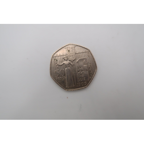 373 - A case containing five pence coins from 1953 to 2007 and 1955 -2020,  fifty pence coins from 1969 to... 