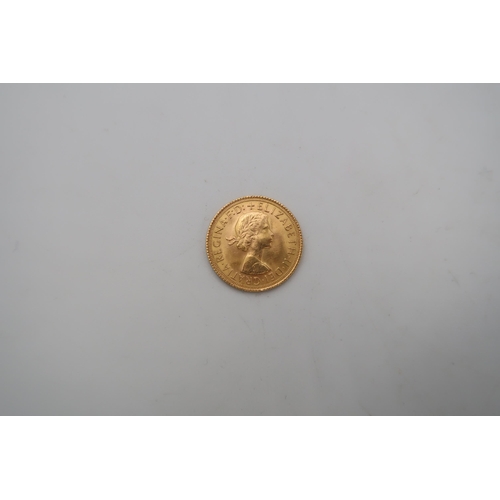 393 - A 1968 Elizabeth II full sovereign 7.98 Grams 22ct gold.