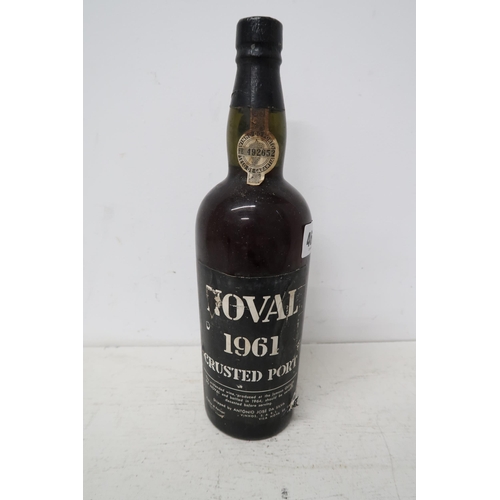 461 - A 75cl bottle of Noval 1961 crusted Port