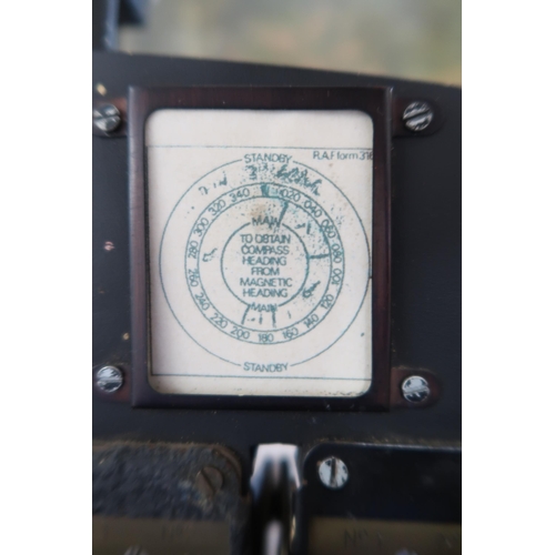 540 - An Air Ministry Avro Lancaster instrument panel from a Lancaster bomber aircraft, with ignition swit... 