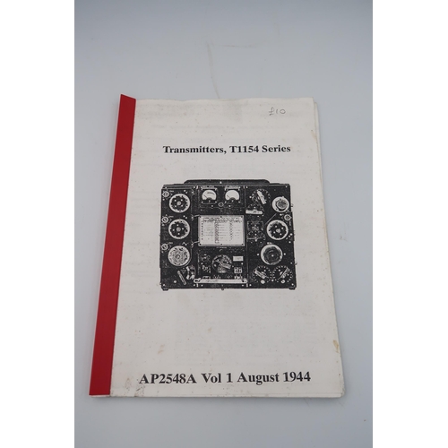 551 - Technical documents relating to the operation of RAF Transmitter T.1154 series and Receiver R.1155 s... 