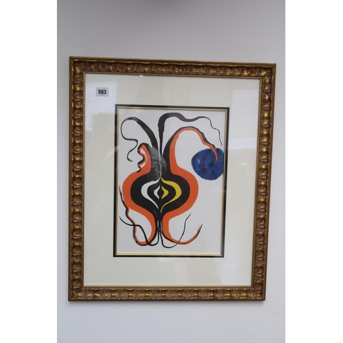 583 - A lithograph, Alexander Calder, Onion