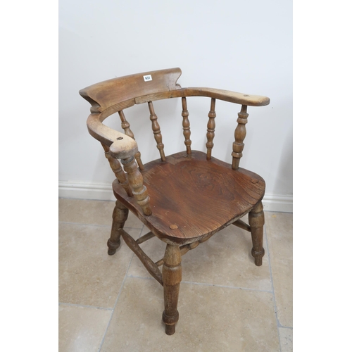 631 - A smokers bow chair, 76cm high x 59cm wide