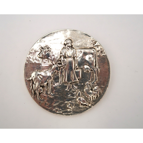  A silver hallmarked British Dairy Farmers Medal dated 1876 - approx weight 2 troy oz