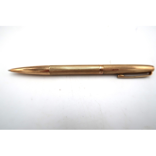 208 - A 9ct yellow gold ball point pen - approx total weight 22 grams