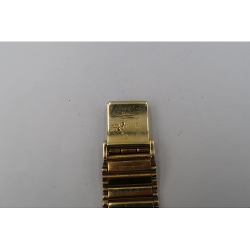 251 - A Gents Omega Silver Gilt manual wind wristwatch No8400 with original flexible Omega bracelet strap ... 