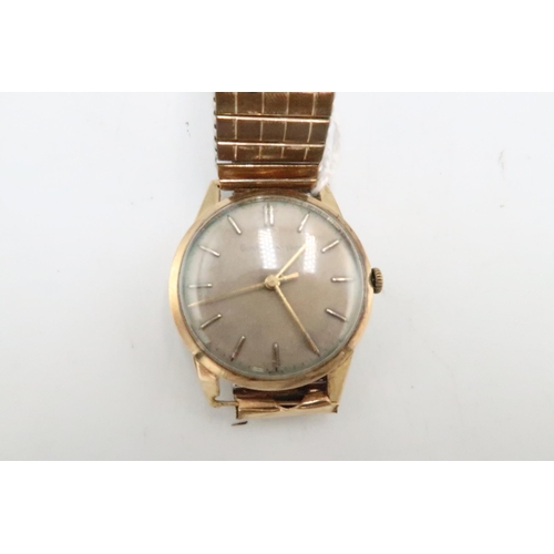 274 - A vintage Girard Perregaux gentleman's wristwatch, the silvered dial with baton markers, 3cm across ... 