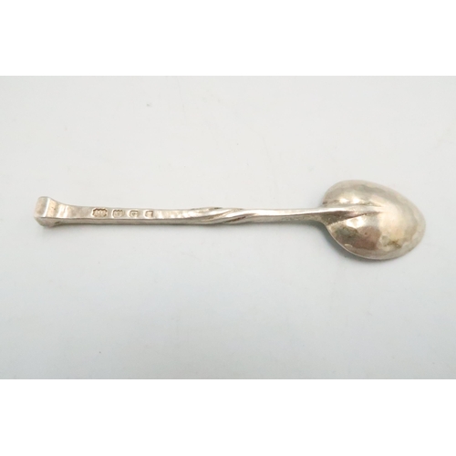 334 - An Omar Ramsden silver spoon, with planished bowl and twist stem, monogram engraved 'W.G.C.G.C', Lon... 