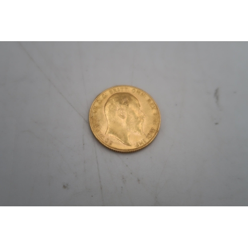 375 - A 1907 Edward VII full sovereign 7,98grams