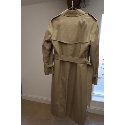 456 - A lady's Burberry double breasted rain or trench coat, size 12, complete with liner and scarf, and a... 