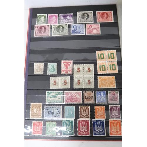 460 - A stamp album containing pre and post WWII German stamps.