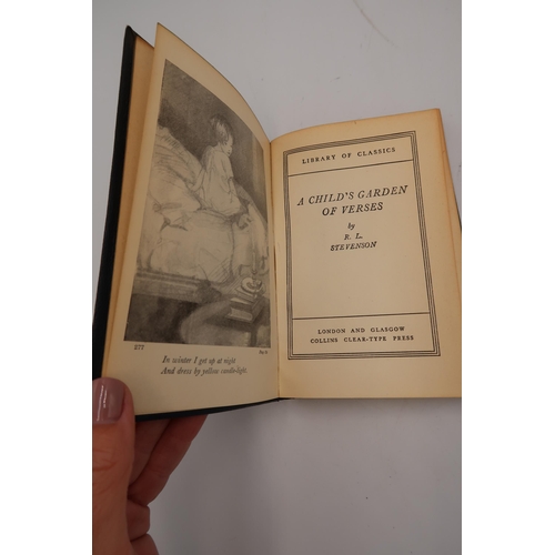 466 - A Child's Garden of Verses, R L Stevenson, 1925, Collins, leather bound, introduction by Laurence Al... 