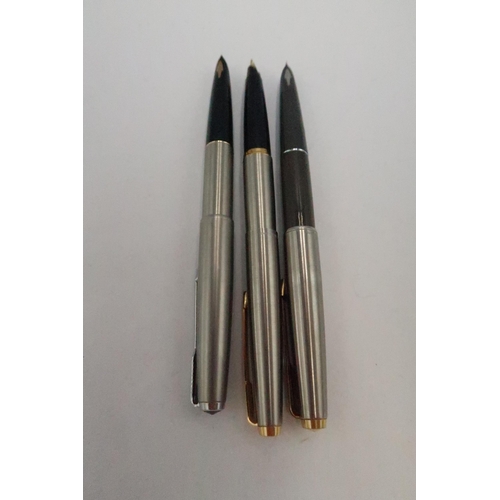 436 - Three Parker pens comprising two 51 models and another.