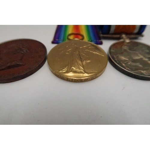 540 - A 1914-18 War Medal and a Victory Medal, awarded to 2nd Lieutenant S. Schofield, together with a bro... 