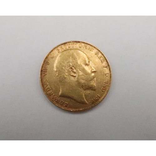 374 - An Edward VII, 1909, full sovereign, 8g.