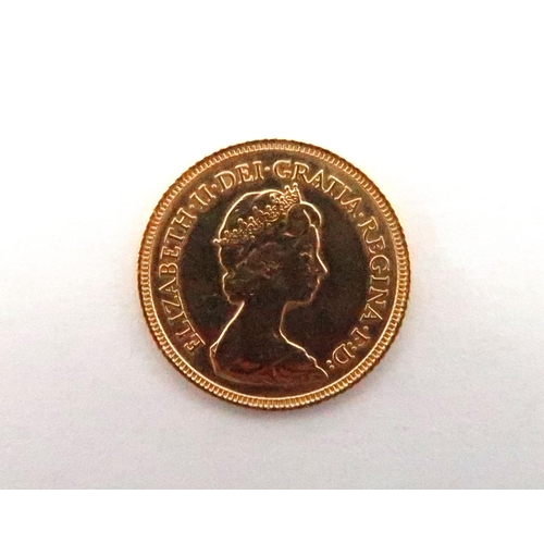 379 - An Elizabeth II half sovereign, 1982, 4.0g.