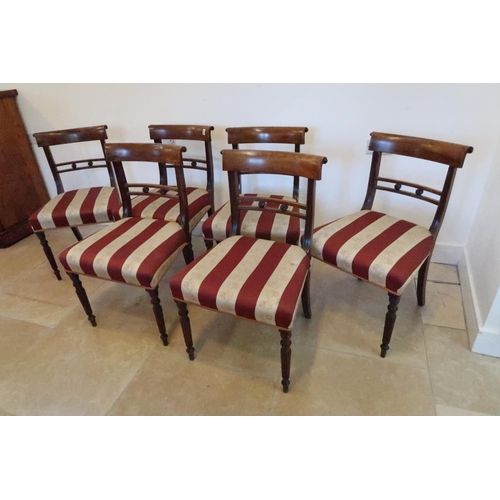 633 - A set of six good quality 19th century mahogany dining chairs - all in good condition