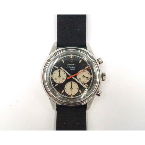 257 - A vintage Enicar Sherpa Graph gents wristwatch in good condition and working order