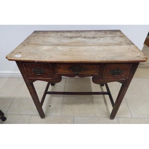 599 - An 18th century oak lowboy for restoration - Width 82cm x Height 73cm