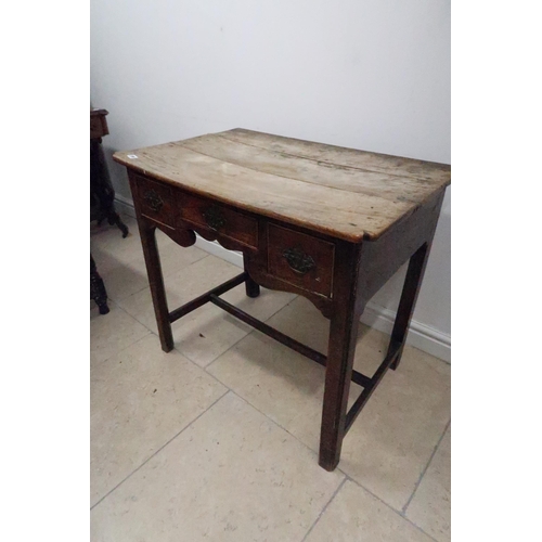 599 - An 18th century oak lowboy for restoration - Width 82cm x Height 73cm