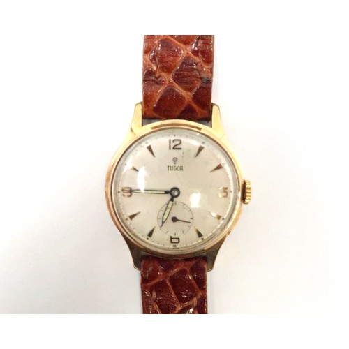 254 - A vintage gents Tudor wristwatch with seconds hand - not working