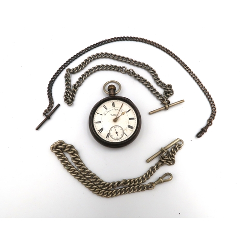 290 - The Express English Lever pocket watch, silver cased, open faced, by J. G. Graves of Sheffield, the ... 