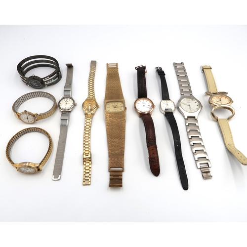 293 - A collection of ten wristwatches to include Accurist, Ingersoll, Reflex, Bijoux Terner, Rotary, Rost... 