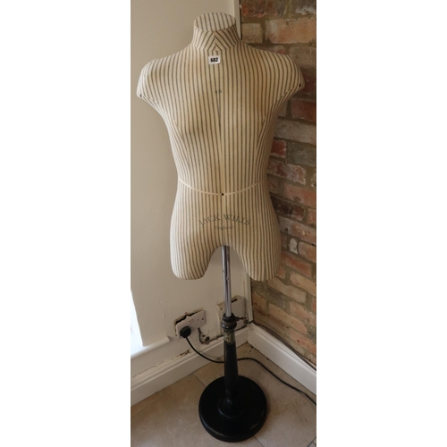 682 - A 'Jack Wills' of England female stripped ladies mannequin on stand, 158cm high x 50cm wide